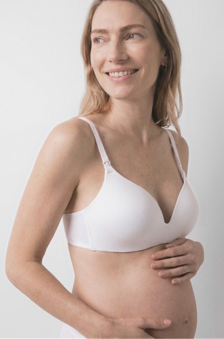 Padded triangle maternity bra