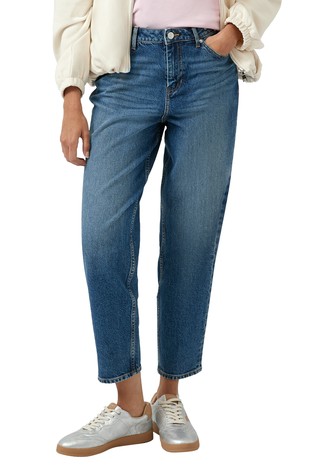 Mom fit jeans hlače z visokim pasom