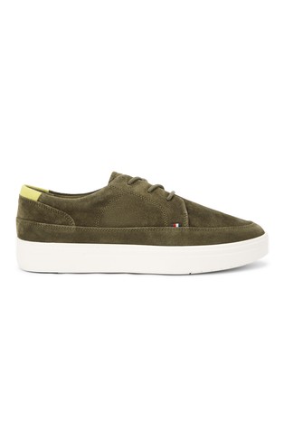 Hybrid suede trainers