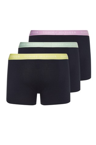 TOMMY HILFIGER 3-Pack Repeat Logo Trunks Yellow/Green/Pink 2