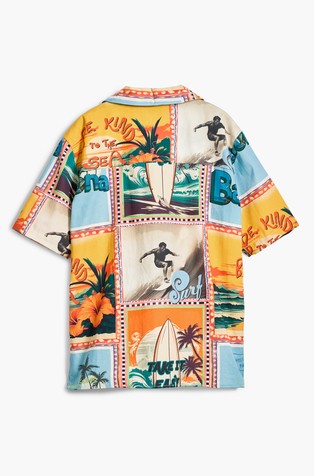 DESIGUAL Tropical postcards shirt Multi 6