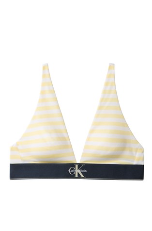 Triangel bralette modrček - Graphic Monogram Microfibre Stretch
