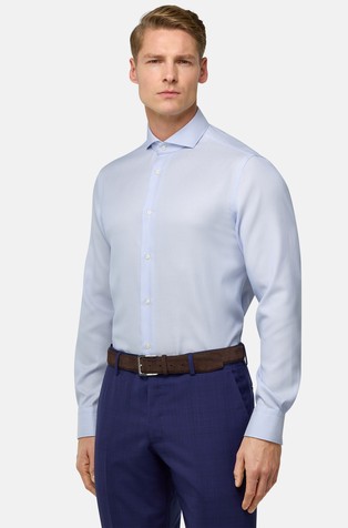 Slim fit bombažna srajca