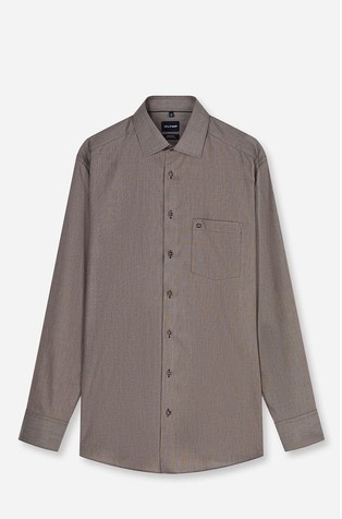 Luxor modern fit shirt with micro pattern