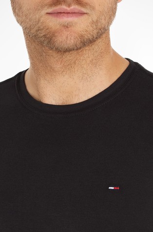TOMMY HILFIGER Slim fit majica z dolgimi rokavi iz organskega bombaža Črna - Black 3