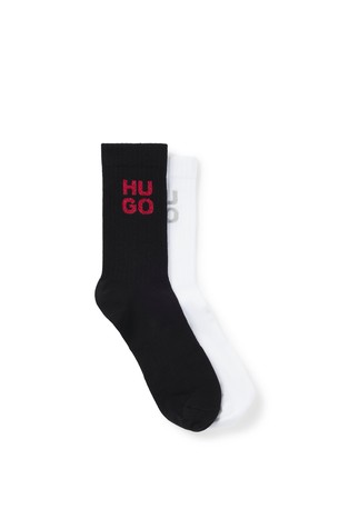 Two-pack of socks with glittery logos