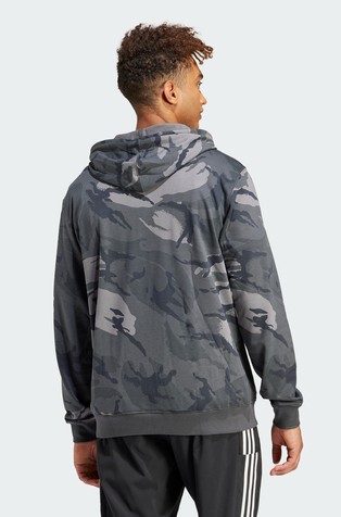ADIDAS Pulover s kapuco in kamuflažnim vzorcem Siva - Gray 2
