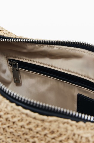 DESIGUAL S raffia bag Beige 5