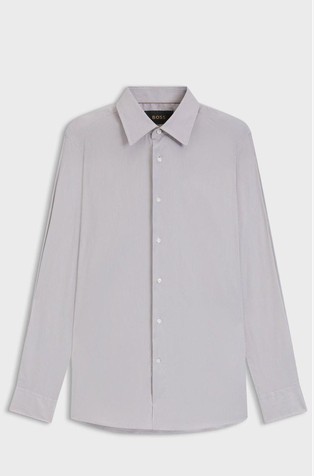 Slim fit srajca iz volnene mešanice