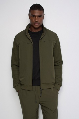 Mixed-material jacket
