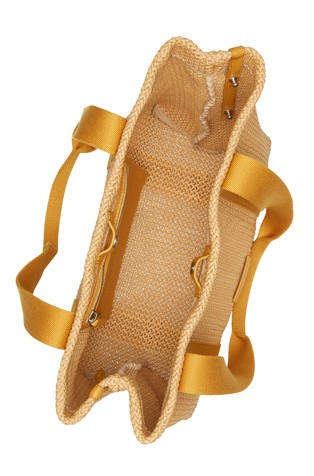 MARC O'POLO Shopper medium in crochet raffia bast look Natural / Golden Yellow 5
