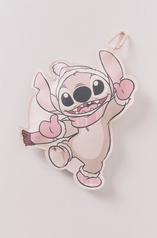 Stitch checkered foldable bag with keychain