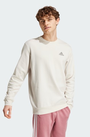 ADIDAS Feelcosy Essentials pulover s flisirano notranjostjo Bež - Aluminium 5