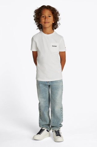 Regular fit majica z našitim žepom