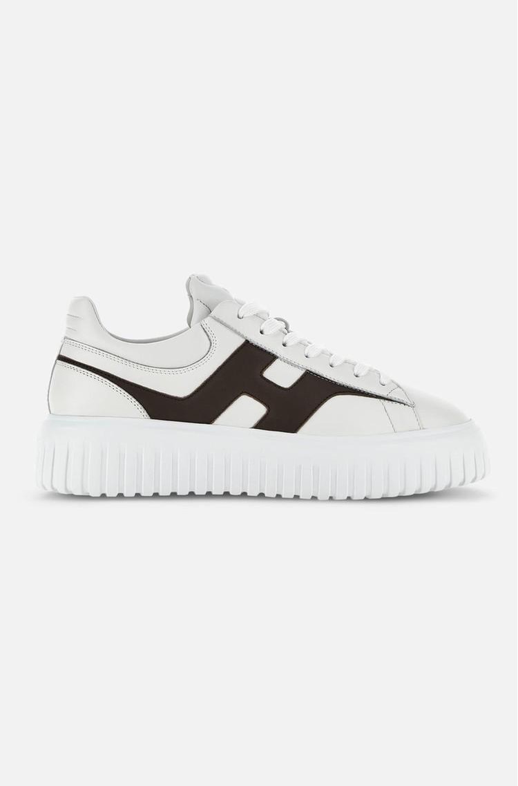 HOGAN H-Stripe Leather Sneakers White 