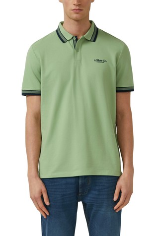 Piké polo majica s kontrastnimi detajli