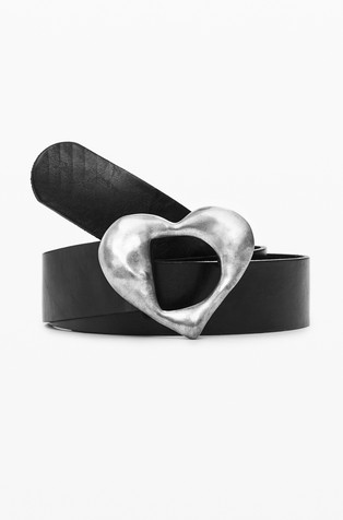 Leather belt heart