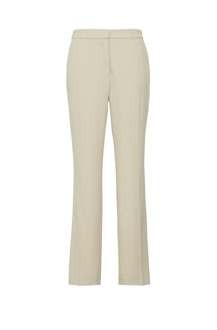S.OLIVER Regular fit trousers in viscose blend Beige 