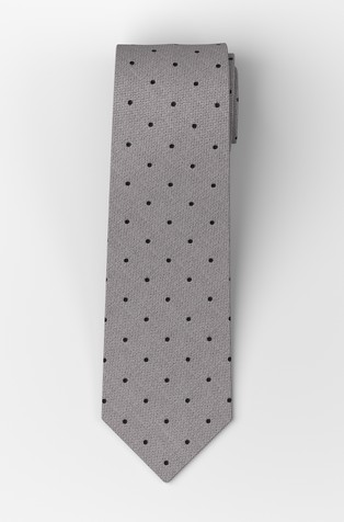 Polka-dot silk tie