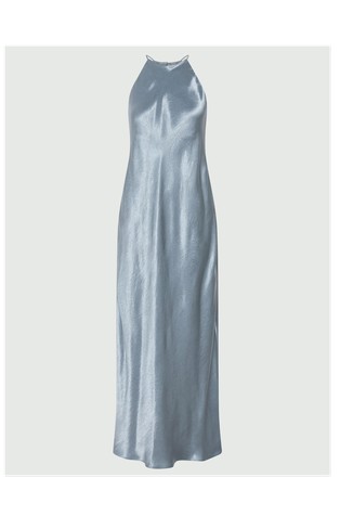 Sleeveless satin dress