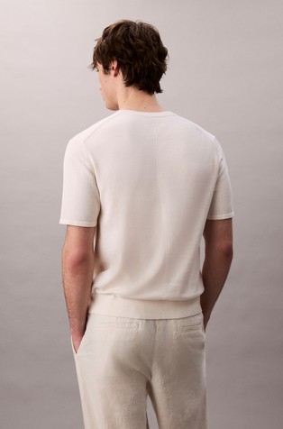 CALVIN KLEIN Supima Cotton Short Sleeve Tee Ivory 3