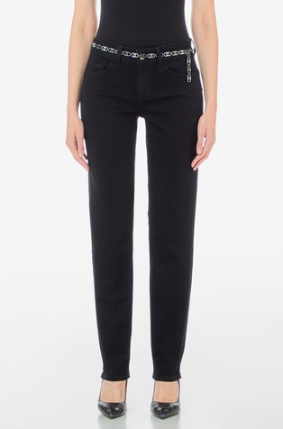 Bottom Up regular fit jeans hlače s kovinskim monogram pasom