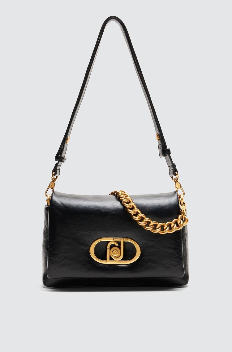 LIU JO LaPuffy shoulder bag in faux-leather Black 