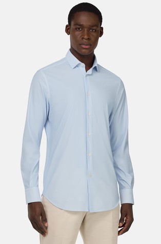 Slim fit srajca iz raztegljivega najlona