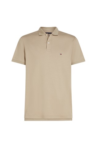TOMMY HILFIGER Regular fit polo majica iz interlock tkanine Bež - Beige 5