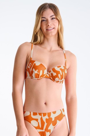Aswan bikini top with foam cups