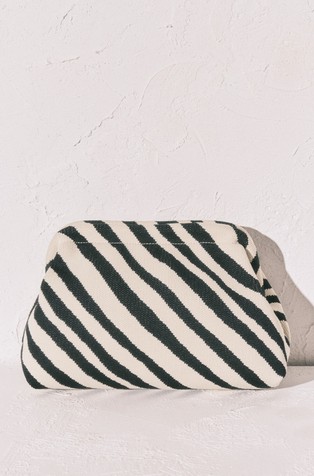 Kozmetična torbica z zebrastim vzorcem
