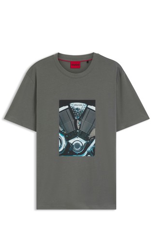 Majica iz bombažnega jerseya s potiskom