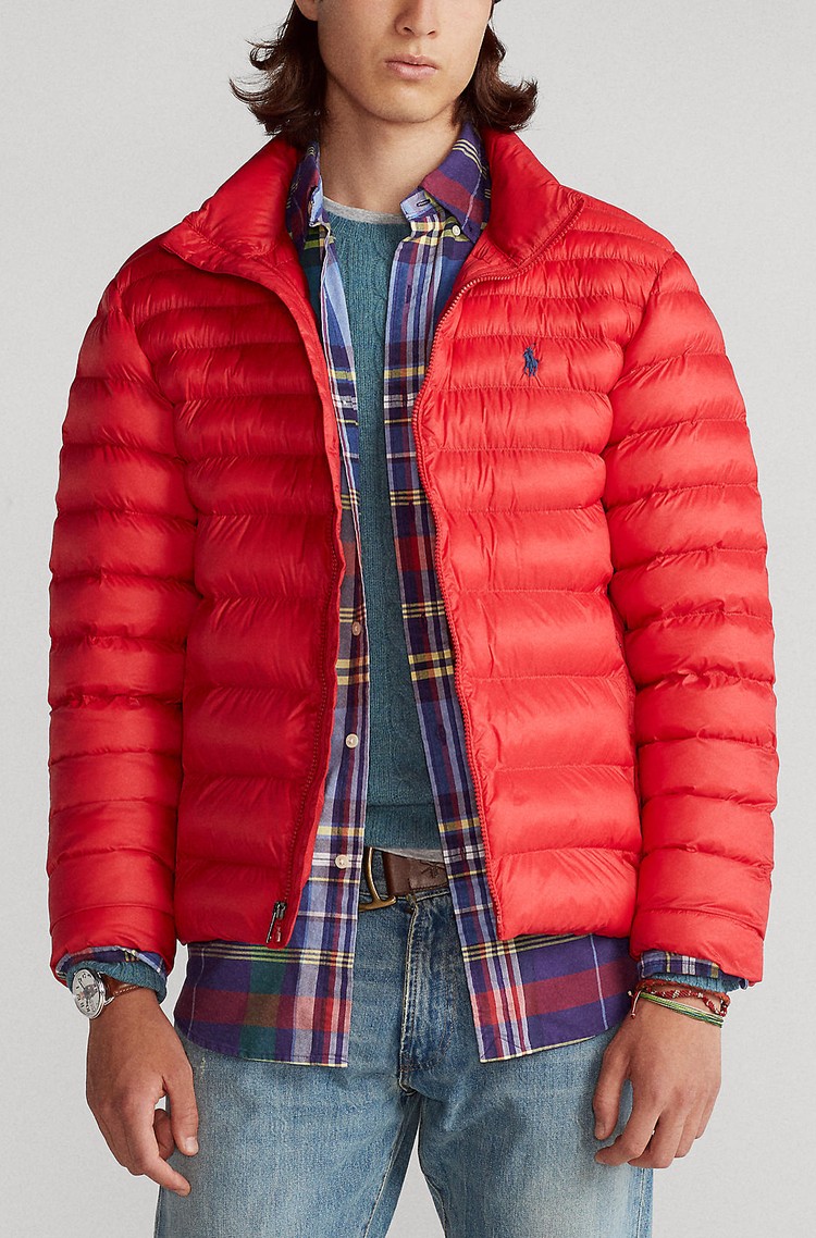 RALPH LAUREN Prešita bunda Rdeča - Red 