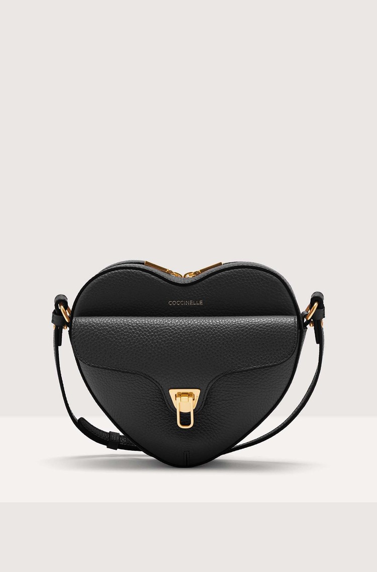 COCCINELLE Beat Soft Mini Grained Leather Bag Black 