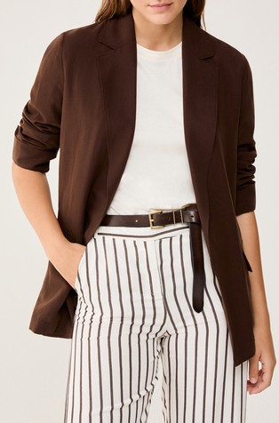 Relaxed blazer in linen blend