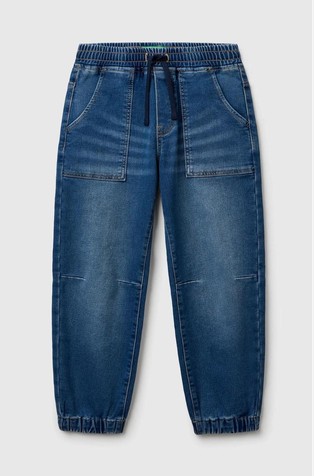 Jeans hlače z elastičnim pasom