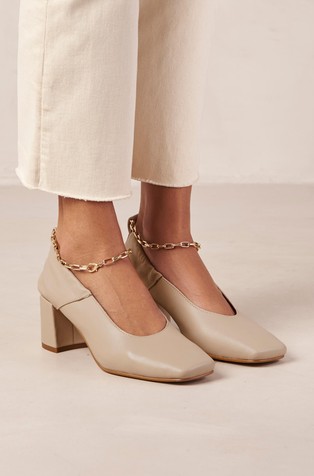 Agent Anklet Leather Pumps