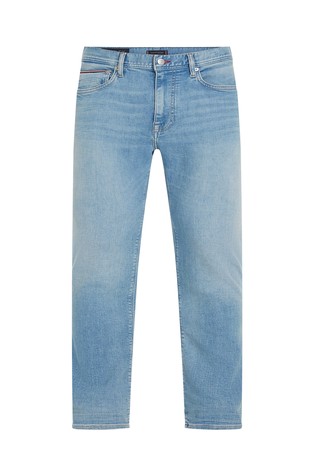 TOMMY HILFIGER Bleecker slim fit jeans hlače s spranim videzom Modra - Blue 4