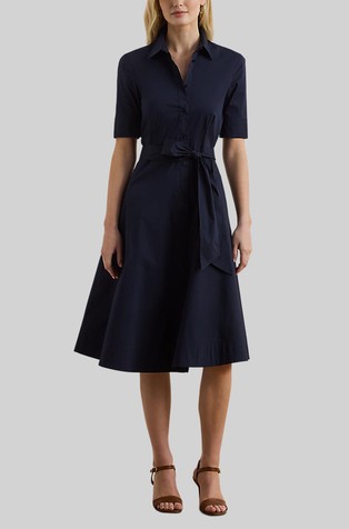 Srajčna obleka iz bombažne mešanice