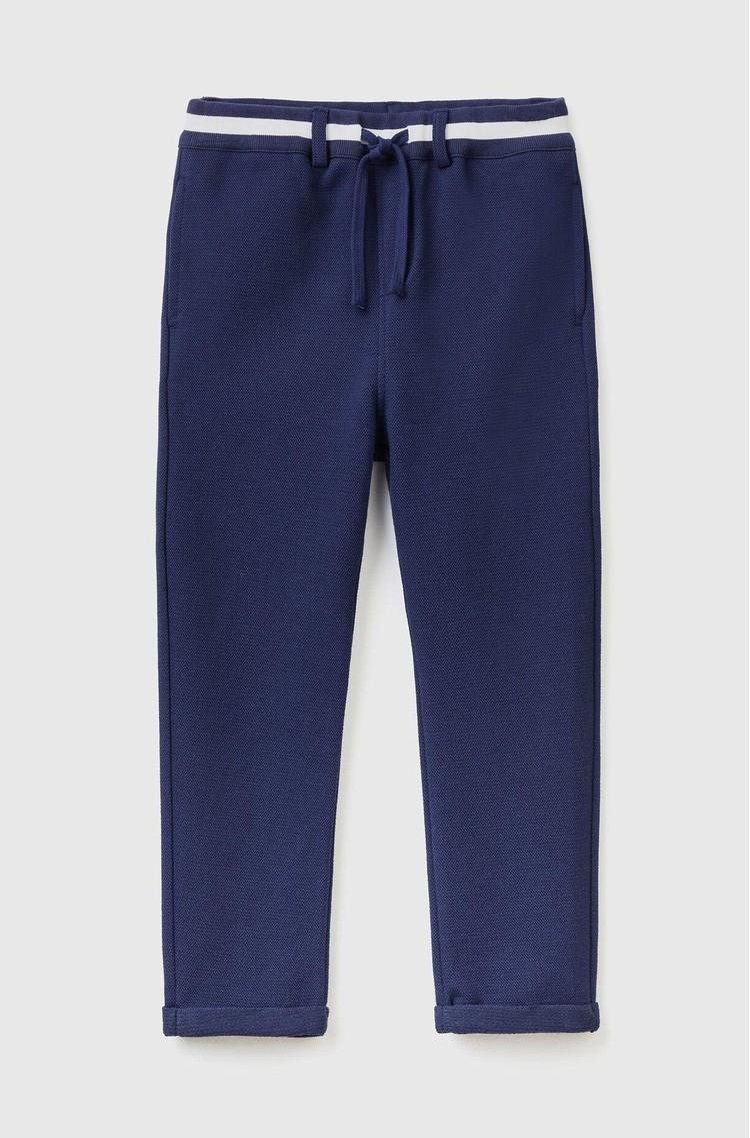 BENETTON Trenirka z zatezno vrvico Modra - Blue 