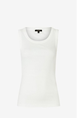 Ribbed cotton tank top