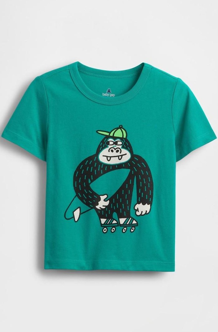 GAP Baby &amp; Toddler Graphic T-Shirt Green Mirage 