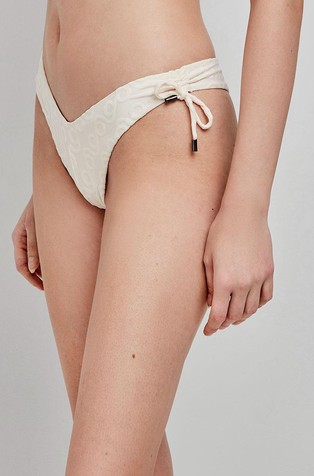 GISELA Brazilian bikini briefs with geometric print Beige 2