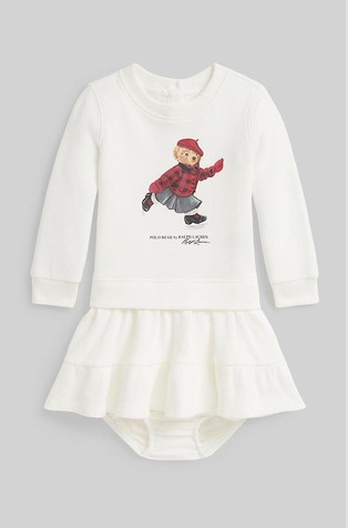 Polo Bear Fleece Dress & Bloomer
