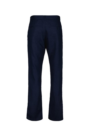 GANT Relaxed fit lanene hlače z zatezno vrvico Modra - Dark Blue 5