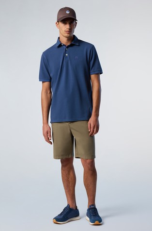 NORTH SAILS Polo shirt with embroidered logo Dark Denim 6