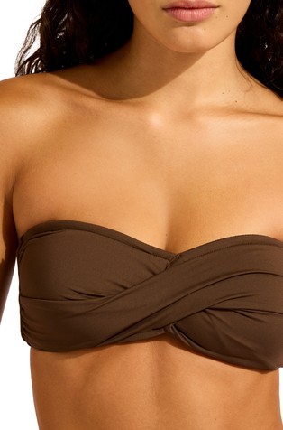 Seafolly Collective Twist Bandeau Bikini Top