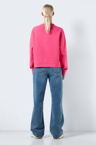 NOISY MAY NMARYA relaxed fit pulover Roza - Hot Pink 2