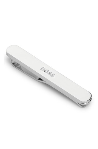 Tie clip with engraved logo