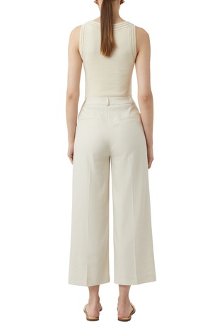 COMMA 7/8 trousers in viscose blend Beige 2